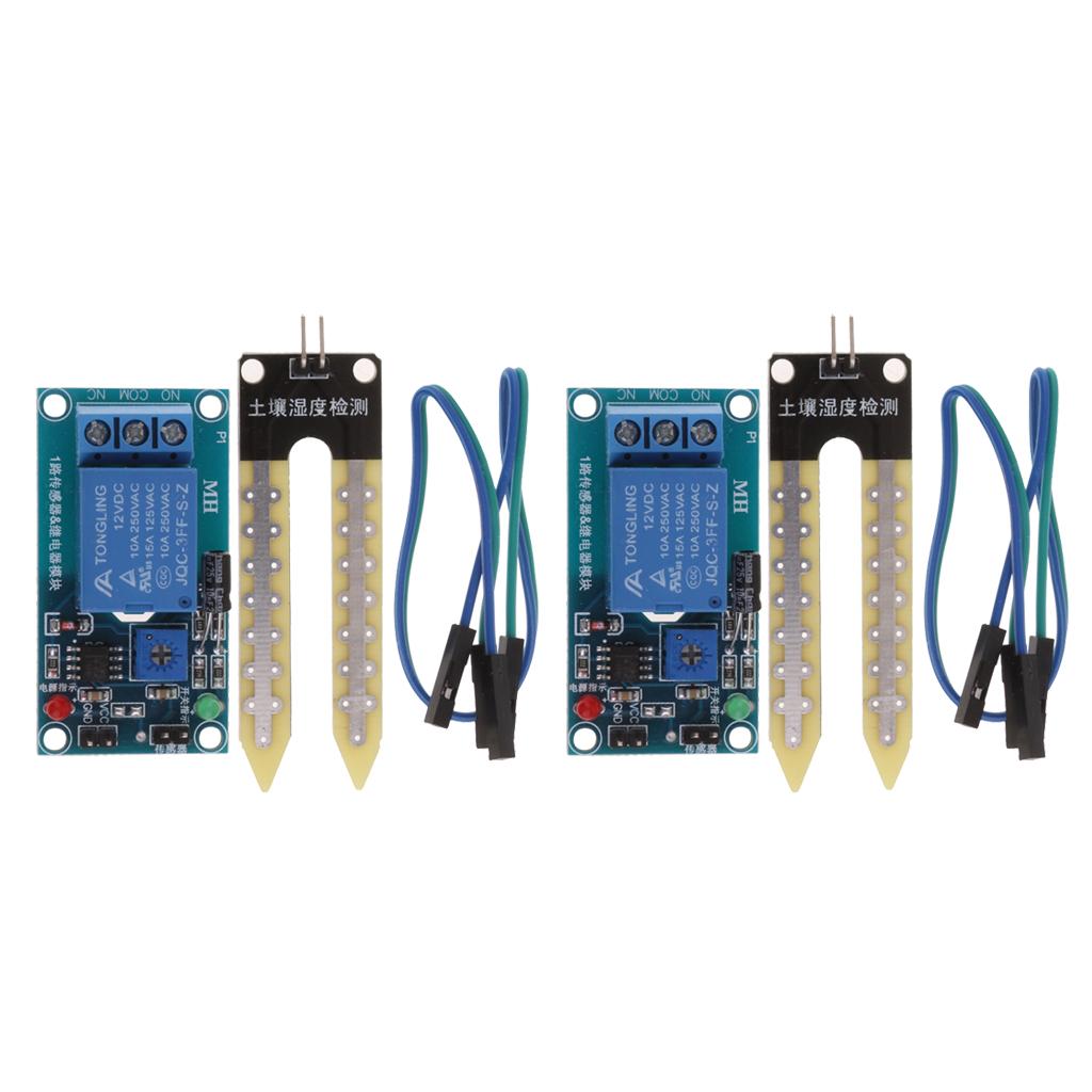 Maxbell 2Set Soil Hygrometer Humidity Detection Module Moisture Sensor for