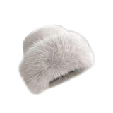 Winter Faux Hat Windproof Soft Thickened Plush Hat Bucket Hat for Travel