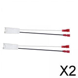 Maxbell 2x2 Pieces Car Front Door Speaker Wiring Harness Connector Plug Replacement