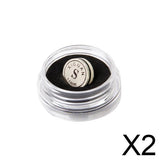 Maxbell 2x1pc 11mm Snooker Cue Tip Artificial Leather Humidity Resistant Box Glue on Rate S