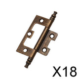 Maxbell 18xAntique Bronze Flush Doorhinge Gate Cupboard Cabinet Hinge with Finial