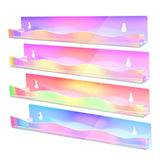 Maxbell 4x Wall Mounted Nail Polish Organizers Portable for Cream Glitter Sunglasses