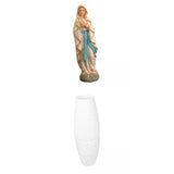 Maxbell Virgin Mary Statue Crafts Decorative Floor Lamp Cover for Home