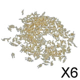 Maxbell 6xModel Train Unpainted Seated People Passangers Figures 0.7cm