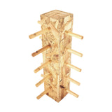 Maxbell Wood Glass Display Holder Stable Eyewear Holder for Countertop Dresser Malls 5 Tier