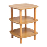 Maxbell End Table 3 Tier Storage Small Side Table for Living Room Sofa Small Spaces