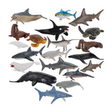 Maxbell 20Pcs Marine Animal Model for Boys Girls for Party Supplies Desktop Birthday
