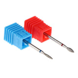 Maxbell Maxbell 2Pcs Nail Drill Bits Diamond Cuticle Clean Electric Files Buffing Tool 01