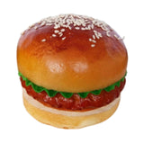 Maxbell Artificial Hamburger Festival Teaching Aid Living Room Fake Food Bread Model