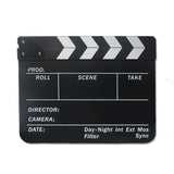 Maxbell Clapperboard TV Film Movie Clapboard Black Board with White and Black Stripe