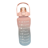 Maxbell 2L Sport Water Bottle Portable Large Capacity Drinking Cup with Straw Pink - Aladdin Shoppers