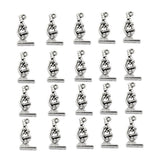 Maxbell 20 Pieces Biology Science Charms Mini Microscope Pendant Beads Crafts