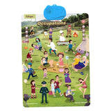 Wall Chart Birthday Gifts Educational Wall Poster for Classroom Nursery Kids Character Occupation