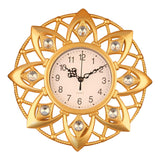Maxbell Wall Hanging Clock Sparkling Bling Creative Mute for Home Living Room Office Style I