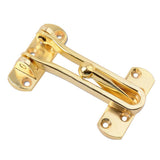 Maxbell 4xZinc Alloy Anti-Theft Security Swing Bar Door Latch Buckle for Hotel Gold