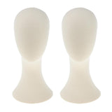 2x 21" Canvas Block Wigs Making Mannequin Head Hat Caps Mask Display Model S