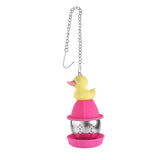 Maxbell Hanging Duck Shape Sturdy Mesh Tea Filter for Household Living Room Tea Room