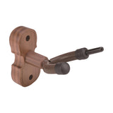 Maxbell Violin Wall Mount Hanger Violin Wall Stand for Music Room Decor Viola Violin Black Walnut