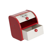 Maxbell Metal Bread Box Keeper Multifunctional Desk Organizer for Home Cafe Pantry S Drawer