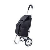 Maxbell Trolley Cart with Removable Bag Foldable Hand Truck for Shopping Gym Office Black
