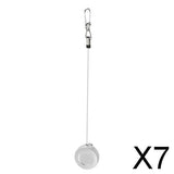 Maxbell 7xSilver Pin-on Retractor Zinger Gear Keeper Stopper for Fishing Travel Hiking