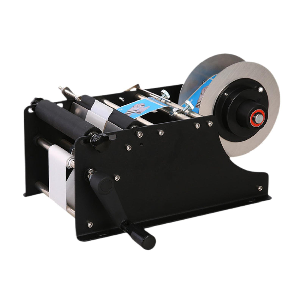 Maxbell Manual Round Bottle Labeling Machine Label Dispenser Compact Office Supplies