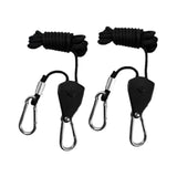 Maxbell 2x Ratchet Hangers Rope Hangers for Light Fixtures Hydroponic Grow Gardening 2m rope