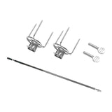 Maxbell Rotating Chicken Fork Portable Grill Rotisserie Kit for Picnic Patio Outdoor 34cm