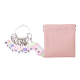 Maxbell Knitting Stitch Marker with Counter Lightweight DIY Crafts for Weaving Parts Silver A