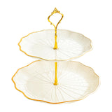 Maxbell Cupcake Stand Dessert Fruit Candy Display Plate for Countertop Desktop Party M