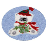 Maxbell Latch Hook Rug Kit Crocheting Yarn Cushion Mat DIY Thread Carpet Craft Bear