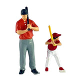 Maxbell 1/64 Miniature People Figures for Micro Landscapes Photography Props Diorama Balls Theme 2 piece