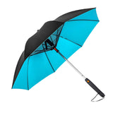 Maxbell Umbrella with Fan Compact Sun Umbrella for Camping Outdoor Activities Travel blue