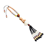 Maxbell Lotus Beaded Car Rearview Mirror Charm Pendant Universal Dangling Ornament