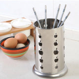 Maxbell Chopstick Basket Stainless Steel Cage Spoon Box Straw Canister Apple - Aladdin Shoppers