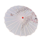 Maxbell Chinese Oiled Paper Umbrella Oriental Oil Paper Parasol for Costumes Wedding Pink