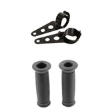 Maxbell 7/8" 22mm Motorcycle Handlebars Hand Grips + Headlight Mount Bracket