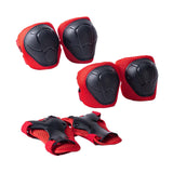 Maxbell Knee and Elbow Pads Wrist Guards for Skateboarding Skiing Outdoor Activities Red