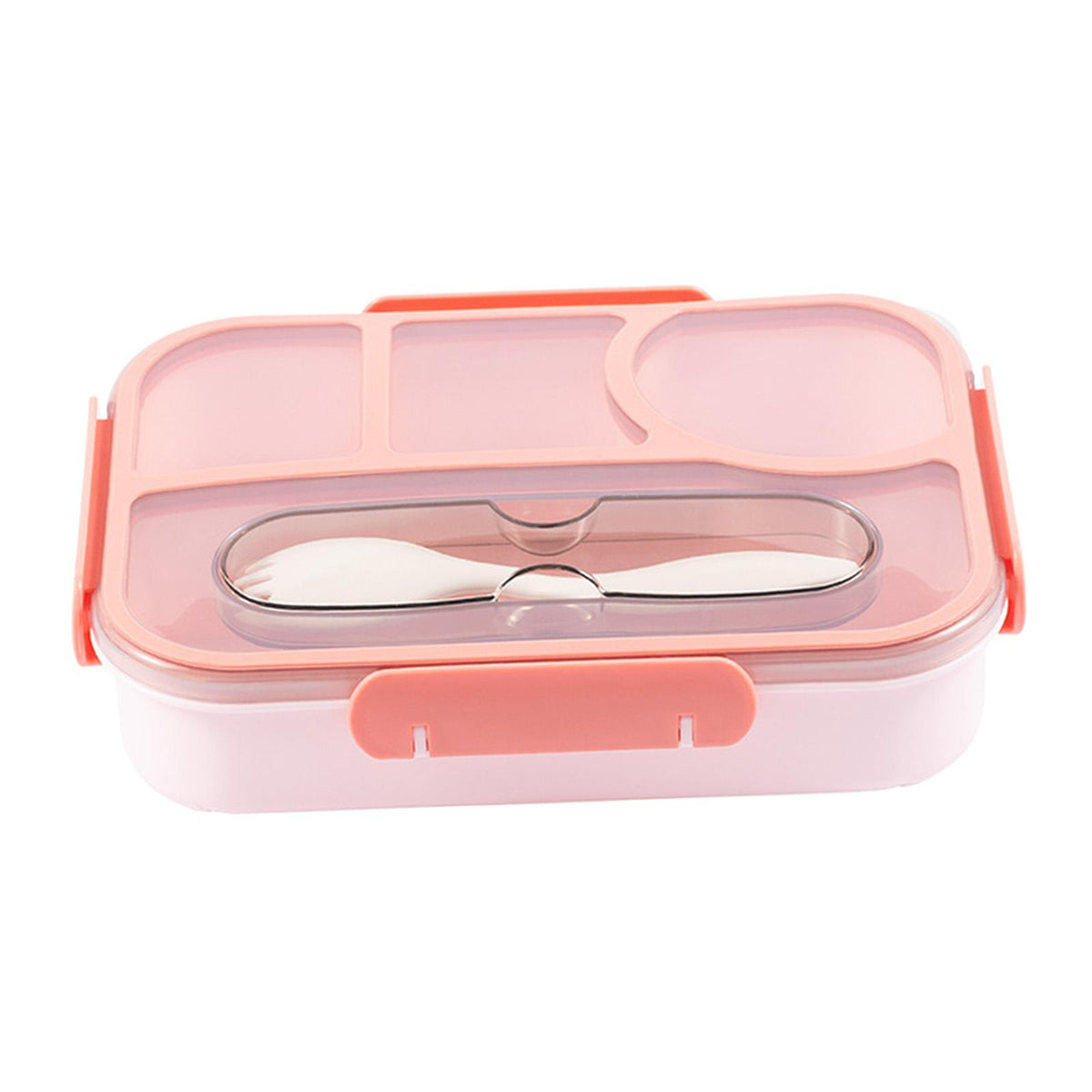 Maxbell Maxbell Bento Lunch Box Cookware Smooth Edge Lunch Case for Kitchen Traveling Office Red