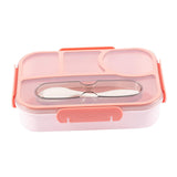 Maxbell Maxbell Bento Lunch Box Cookware Smooth Edge Lunch Case for Kitchen Traveling Office Red