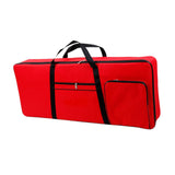 Maxbell 61 Key Keyboard Case Carrying Case Waterproof Piano Gig Bag for Music Studio red