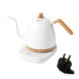 Maxbell Electric Gooseneck Pour over Kettle Gift for Restaurant Brewing Thanksgiving white wooden grain