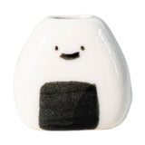 Maxbell Mini Flower Vase Handmade Unique Ceramic Rice Ball for Desk Office Bookshelf