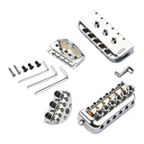 Maxbell Headless Bridge Tailpiece Roller Saddle Bridge for Headless Guitar Accessory