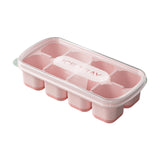 Maxbell Ice Cube Tray Freezer Ice Cubes Compartment for Juice Summer Beverage Coffee Pink
