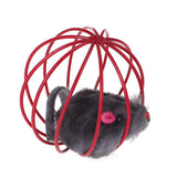 Maxbell Cat Roller Sisal Scratching Post + Artificial hair Teaser + Artificial Mouse