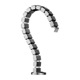 Maxbell Vertebrae Cable Management Kit Wire Threading Tube for Home Conference Table Silver