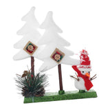 Maxbell Novel Mini Christmas Tree Snowman Xmas Desktop Decoration Decor Gift White 2 Tree