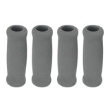 Maxbell 4x Reusable Foam Crutch Handles Grip Non Slip for Elderly Walking Aids 2.2cmx3.5cmx11.5cm Grey