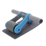 Maxbell Maxbell Abdominal Roller Wheel + Knee Pad Gym Home Workout Exercise Fitness Blue